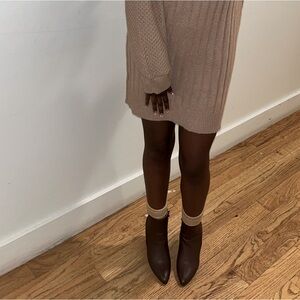 brown boots for sell only wore once no original shoe box